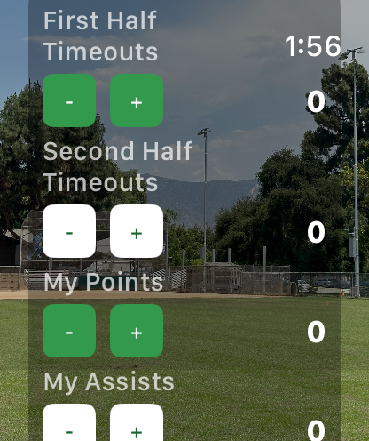 Ultimate Scorekeeper Apple Watch Interface